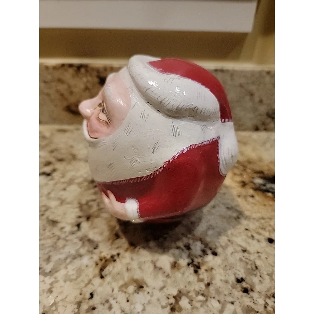 Vintage Roly Poly Santa Paper Mache Belsnickle Christmas Decoration Hand Painted